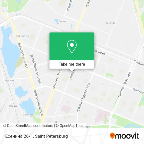 Есенина 26/1 map
