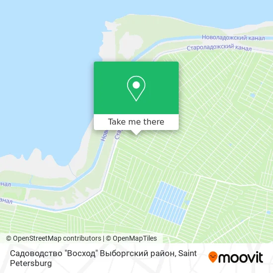 Садоводство "Восход" Выборгский район map