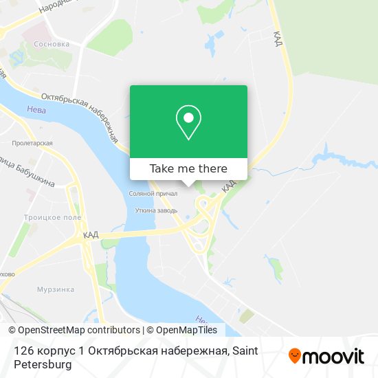 126 корпус 1 Октябрьская набережная map