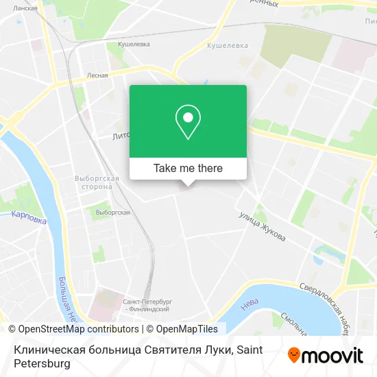 Клиническая больница Святителя Луки map