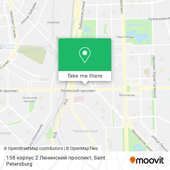 158 корпус 2 Ленинский проспект map