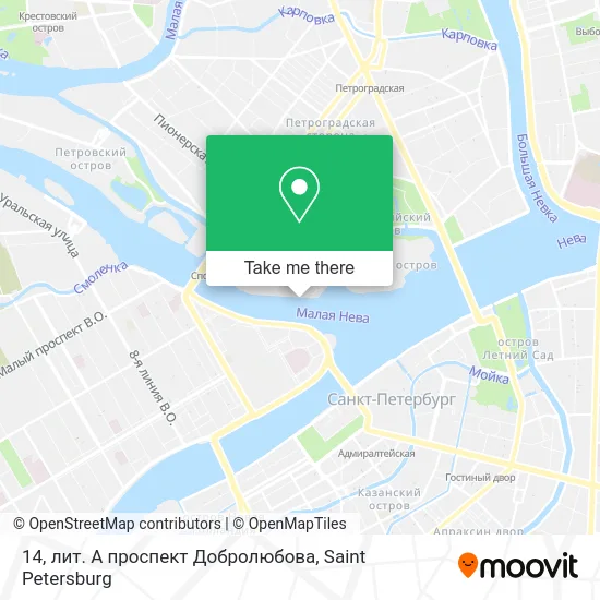 14, лит. А проспект Добролюбова map