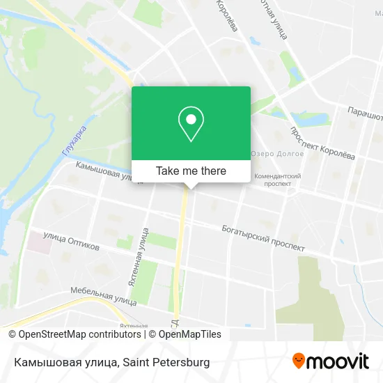 Камышовая улица map