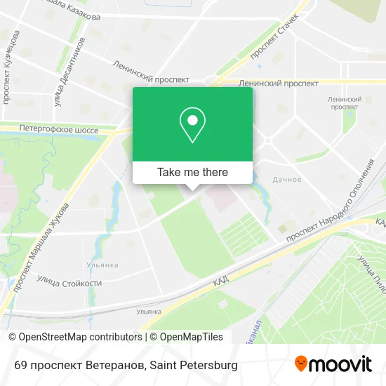 69 проспект Ветеранов map