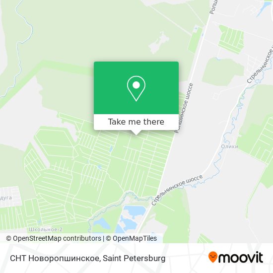 СНТ Новоропшинское map