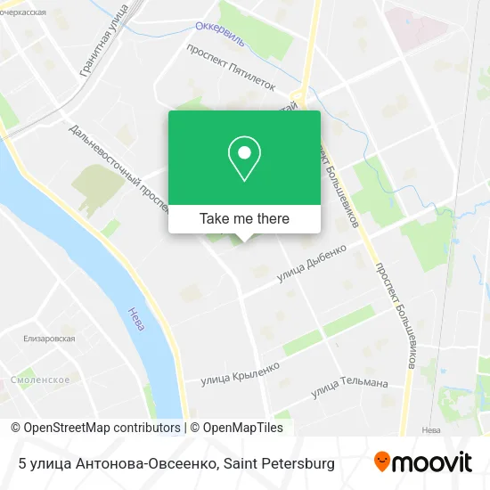 5 улица Антонова-Овсеенко map
