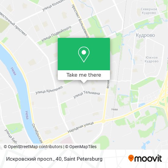 Искровский просп., 40 map