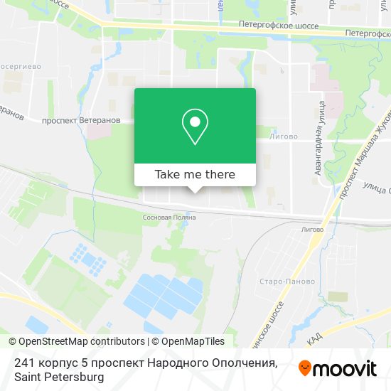 241 корпус 5 проспект Народного Ополчения map