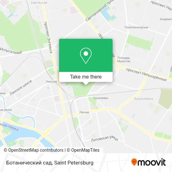 Ботанический сад map
