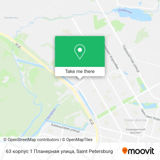 63 корпус 1 Планерная улица map