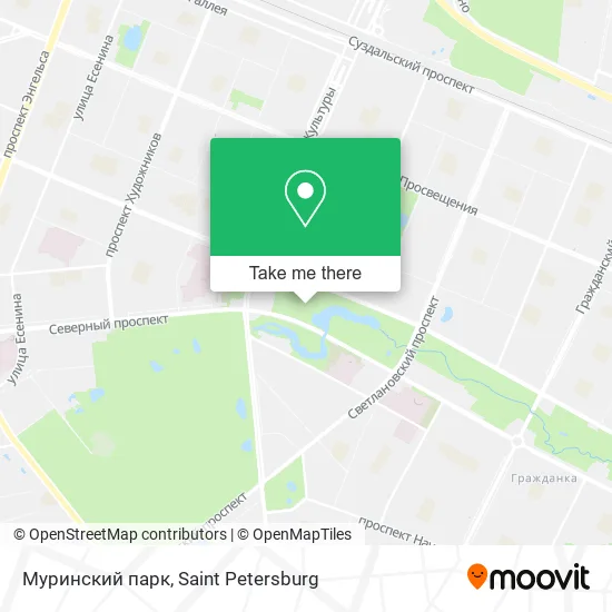 Муринский парк map