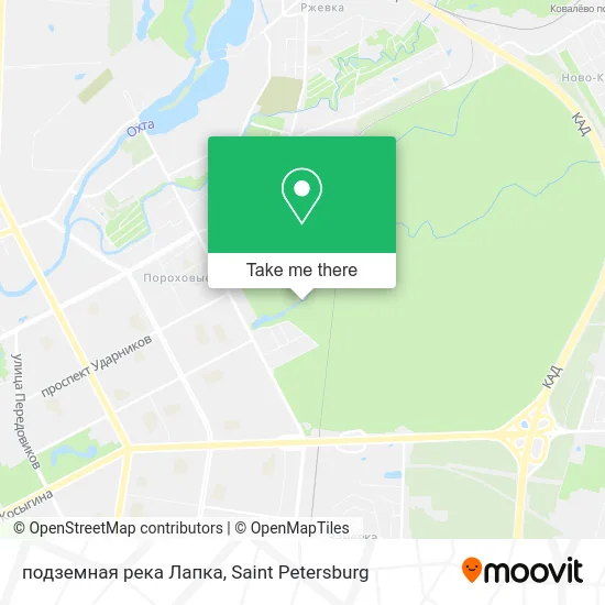 подземная река Лапка map