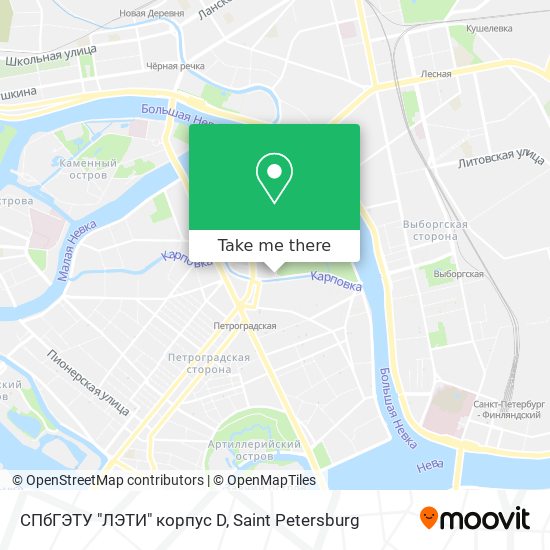 СПбГЭТУ "ЛЭТИ" корпус D map