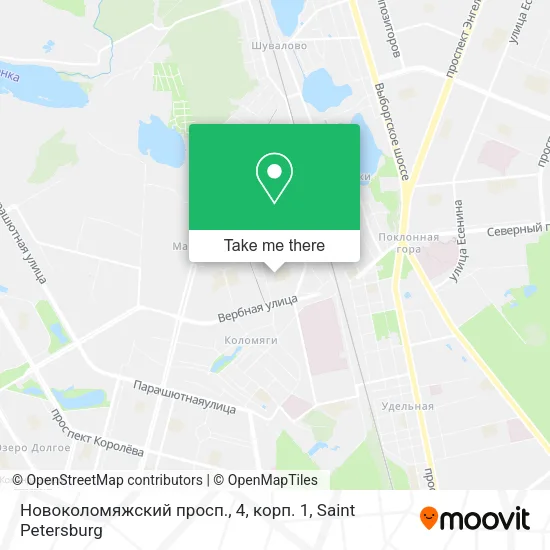 Новоколомяжский просп., 4, корп. 1 map