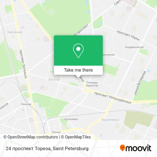 24 проспект Тореза map