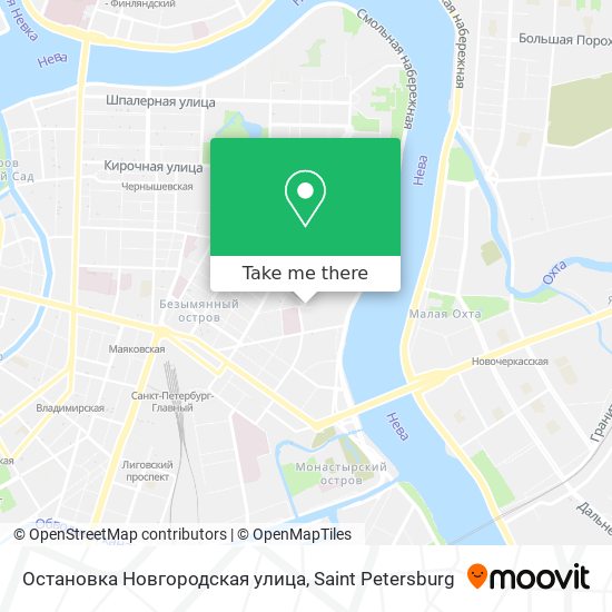 Остановка Новгородская улица map