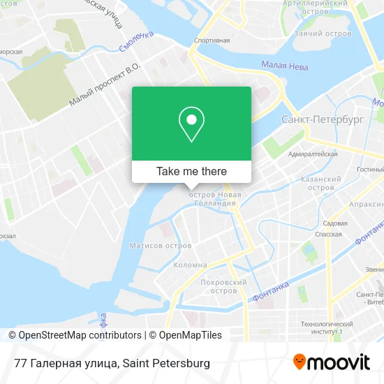 77 Галерная улица map