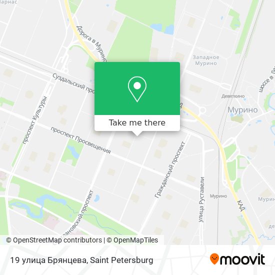 19 улица Брянцева map