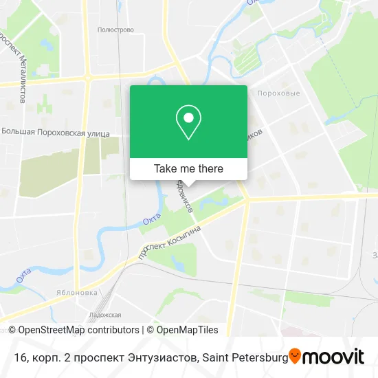 16, корп. 2 проспект Энтузиастов map