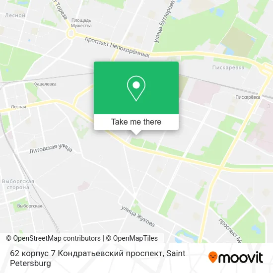 62 корпус 7 Кондратьевский проспект map