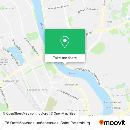 78 Октябрьская набережная map