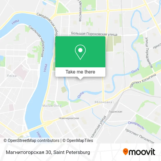 Магнитогорская 30 map