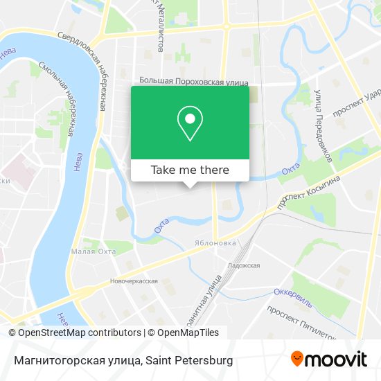 Магнитогорская улица map