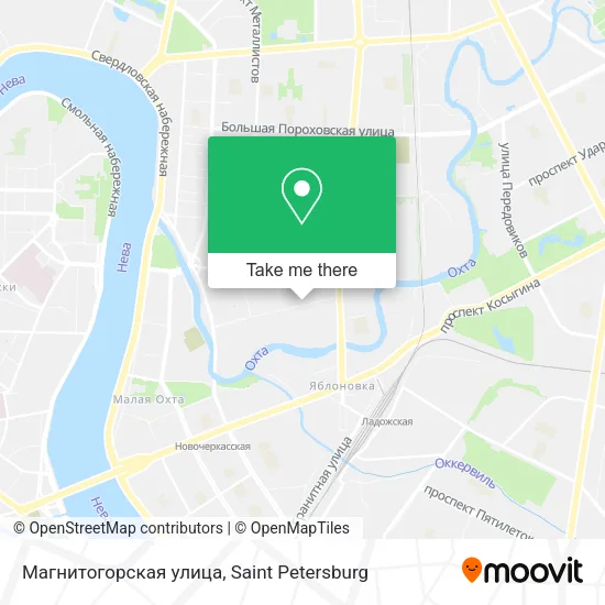Магнитогорская улица map