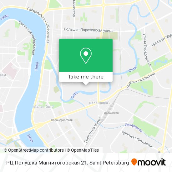 РЦ Полушка Магнитогорская 21 map