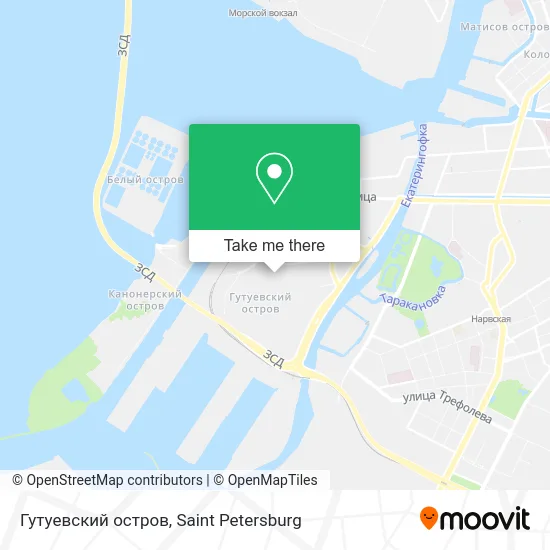 Гутуевский остров map