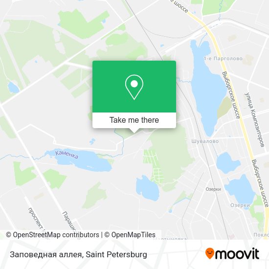 Заповедная аллея map