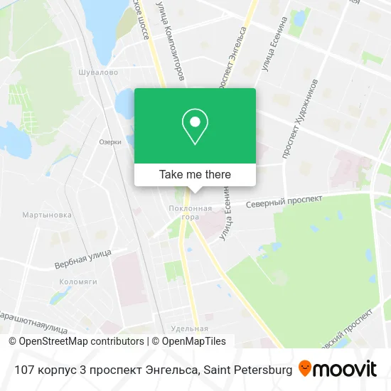 107 корпус 3 проспект Энгельса map