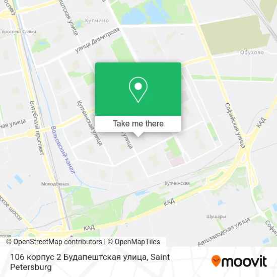 106 корпус 2 Будапештская улица map