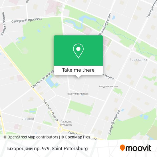Тихорецкий пр. 9/9 map