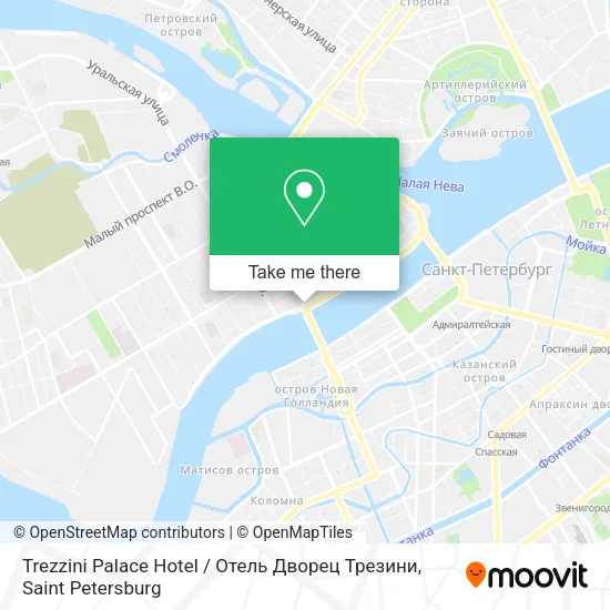 Trezzini Palace Hotel / Отель Дворец Трезини map