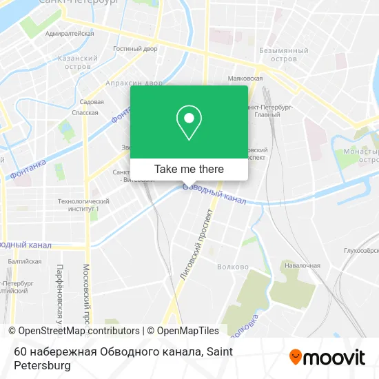 60 набережная Обводного канала map