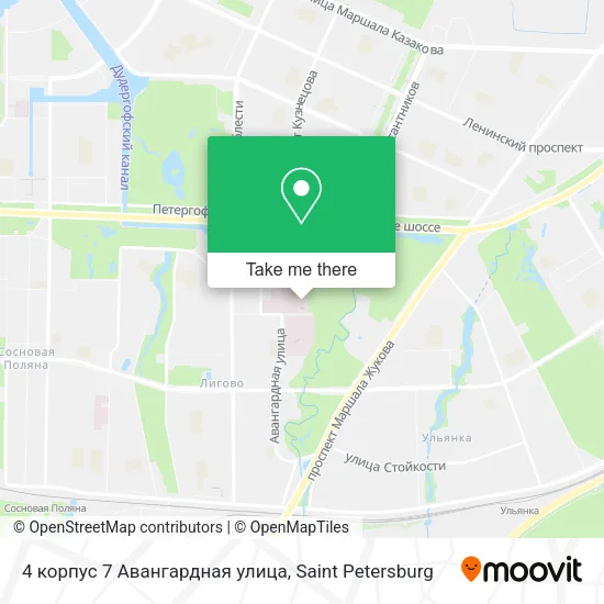 4 корпус 7 Авангардная улица map