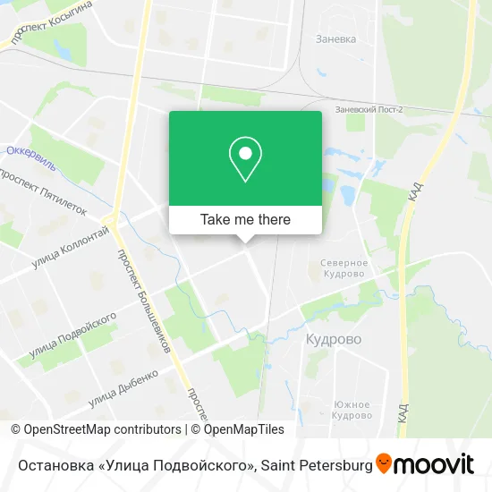 Остановка «Улица Подвойского» map