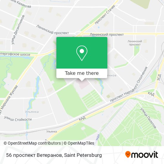 56 проспект Ветеранов map