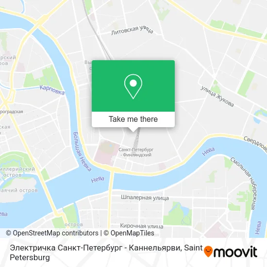 Электричка Санкт-Петербург - Каннельярви map