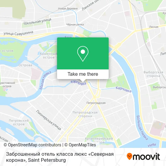 Заброшенный отель класса люкс «Северная корона» map