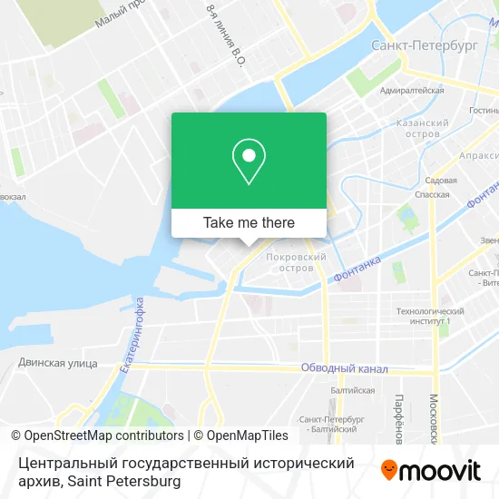 Центральный государственный исторический архив map