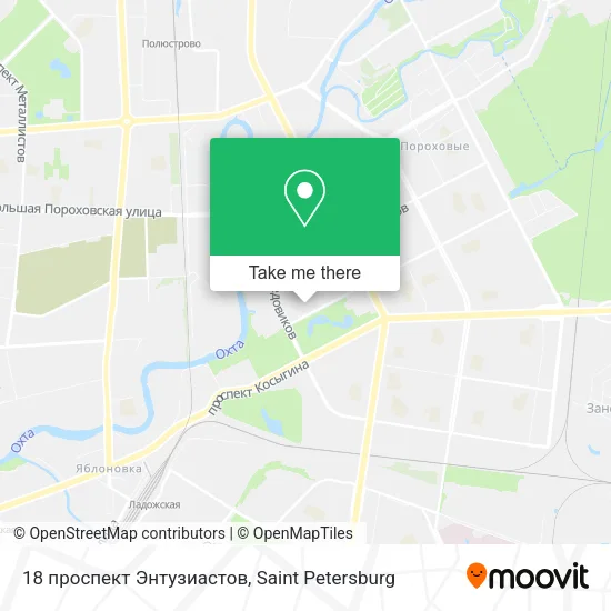 18 проспект Энтузиастов map