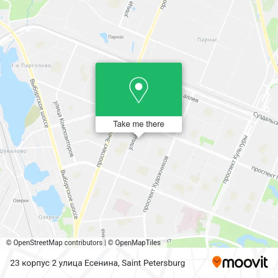 23 корпус 2 улица Есенина map