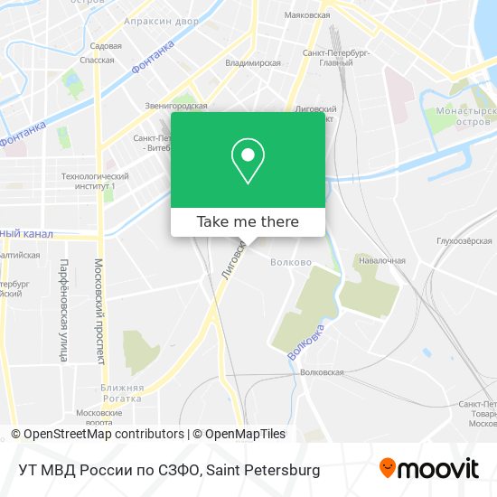 УТ МВД России по СЗФО map