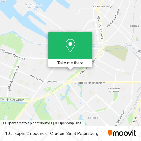 105, корп. 2 проспект Стачек map