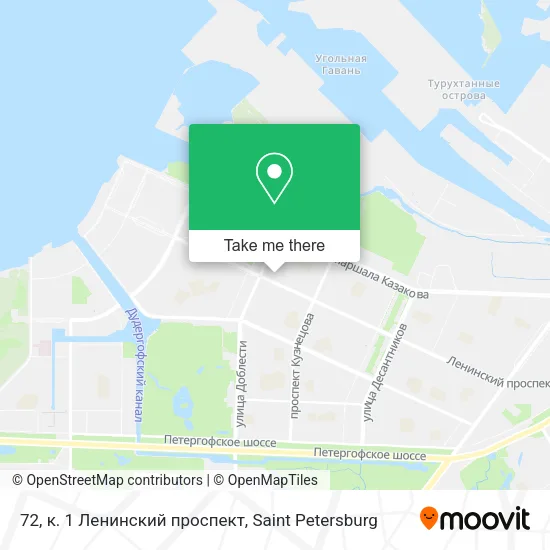 72, к. 1 Ленинский проспект map