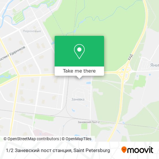 1/2 Заневский пост станция map