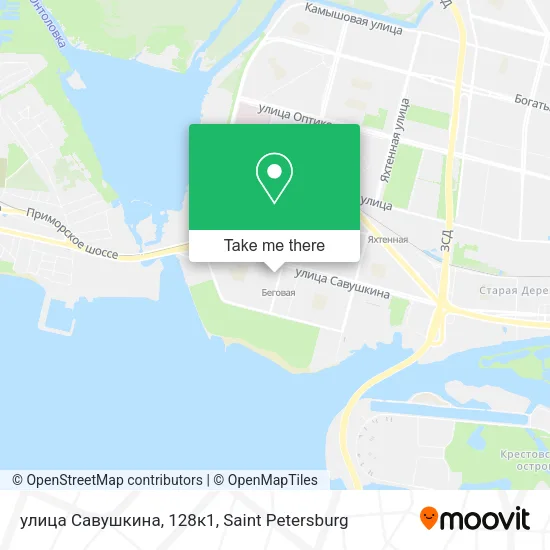 улица Савушкина, 128к1 map