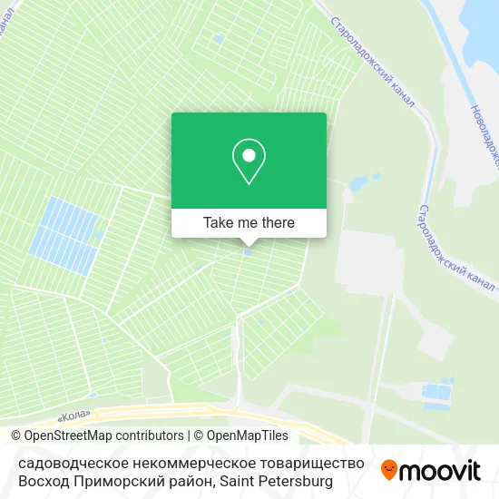 садоводческое некоммерческое товарищество Восход Приморский район map